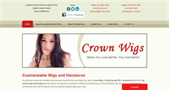 Desktop Screenshot of crownwigs.com